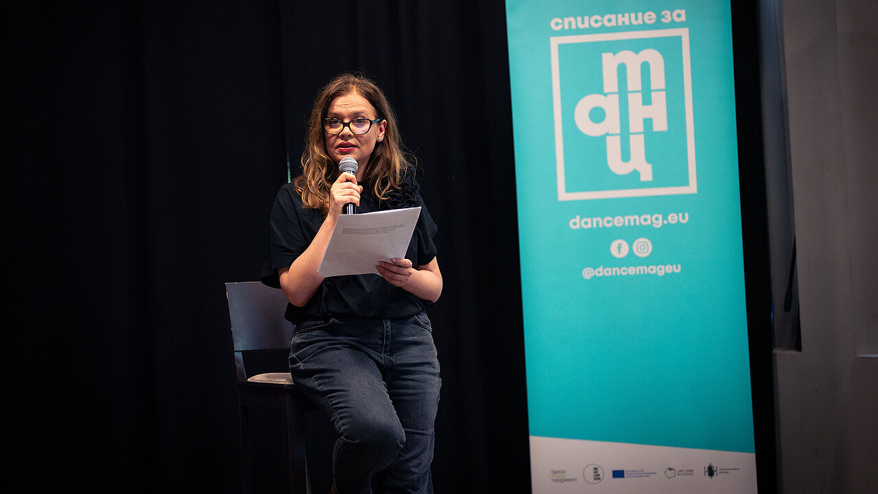 Editor Angelina Georgieva presenting Dance Magazine #6