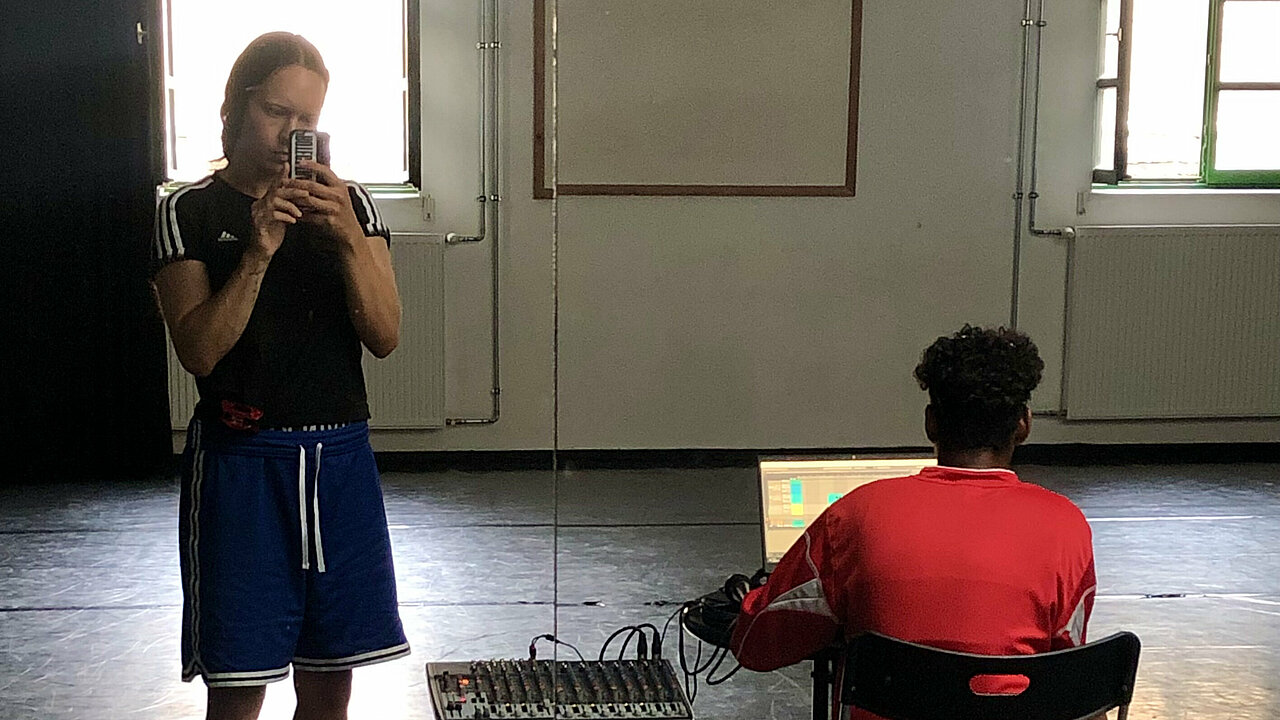 in the studio