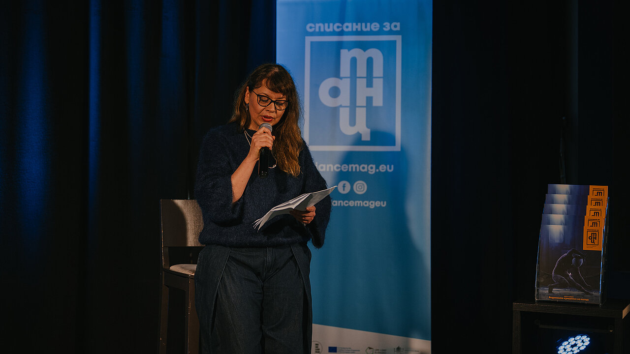 Angelina Georgieva presenting Dance Magazine #8