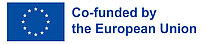 EU Logo: Blue flag with a circle of yellow stars, next to it the words: Co-funded by the European Union